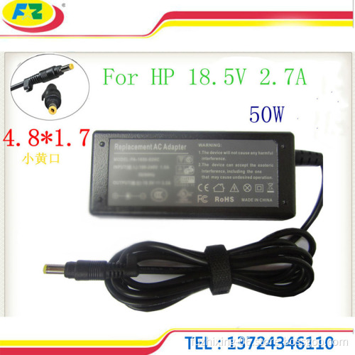 portable charger 18.5V 2.7A 50W 4.8*1.7mm power adapter in stock made in china